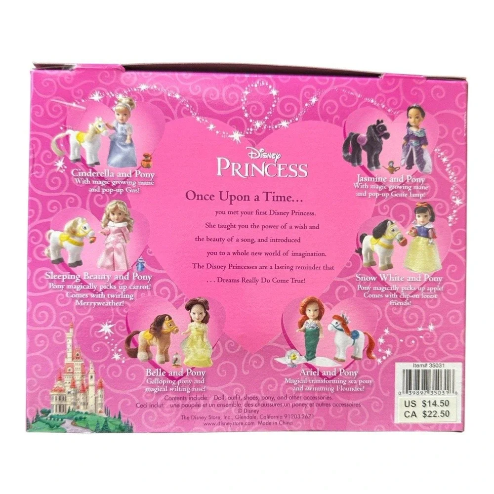 Princess Belle Doll Magical‎ Pony And Rose Playset Disney Store